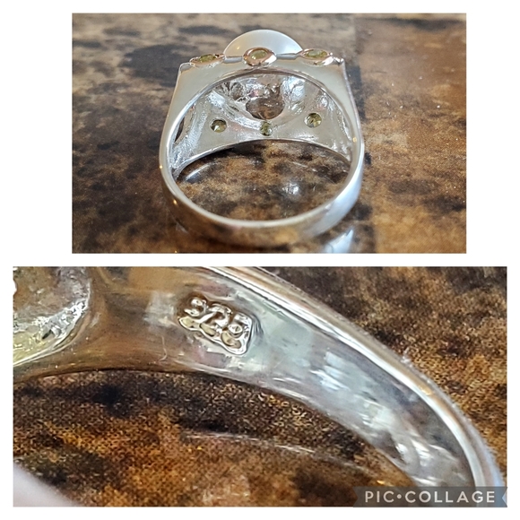 Genuine 11mm Cultured Pearl Ring Size 7 - Picture 6 of 8